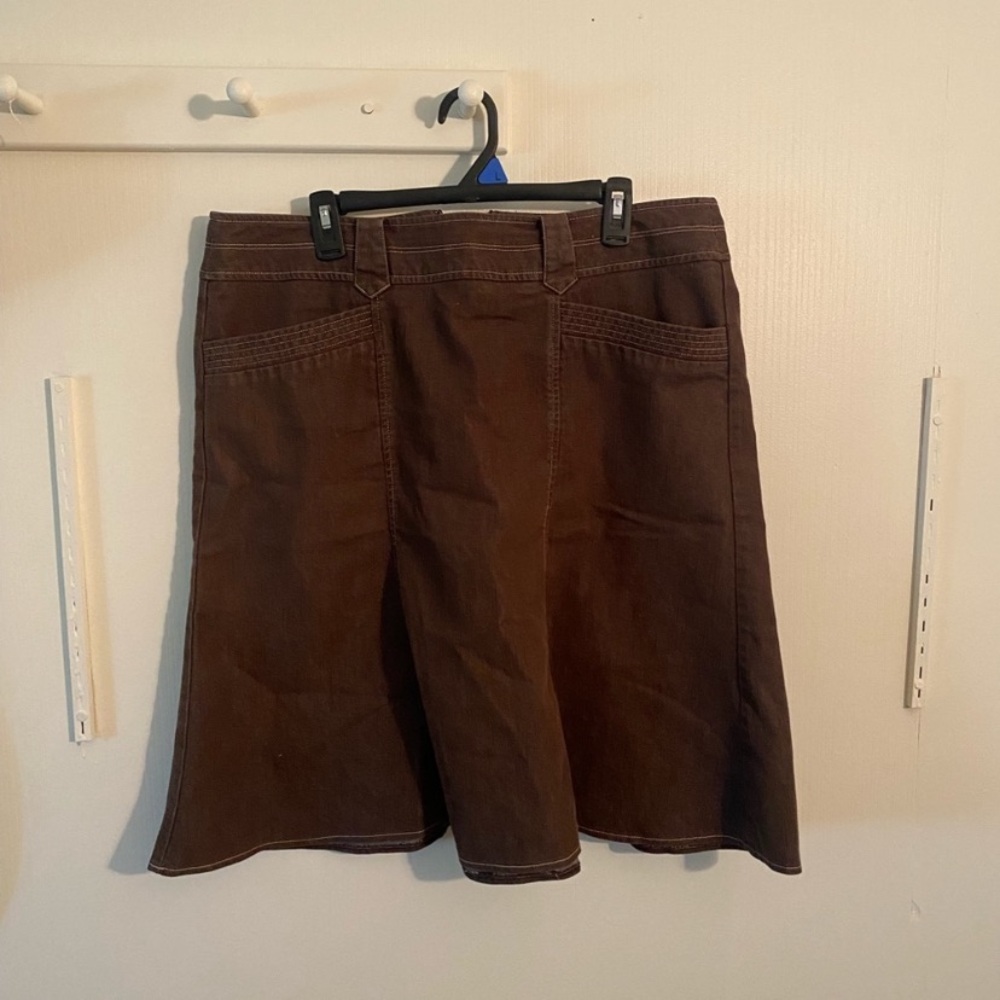 Cato Brown Jean Shorts Classic Bermuda Style